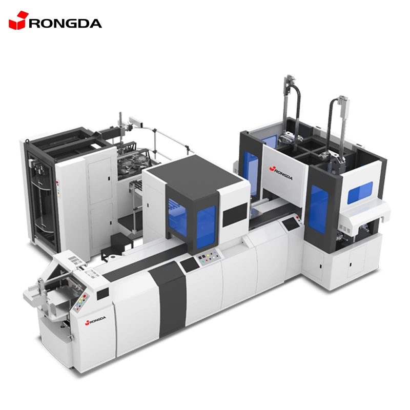 Automatic Rigid Box Making Machine Gift Box Product Line with Visual Positioning