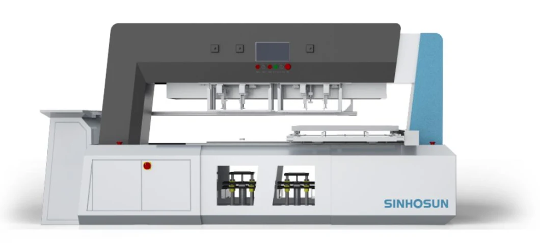 Automatic Diecutting Stripping Machine with Double Head with Mechanical Hand