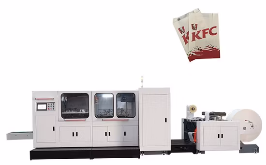Machine de formage automatique de sacs en papier alimentaire à grande vitesse, prix du fabricant